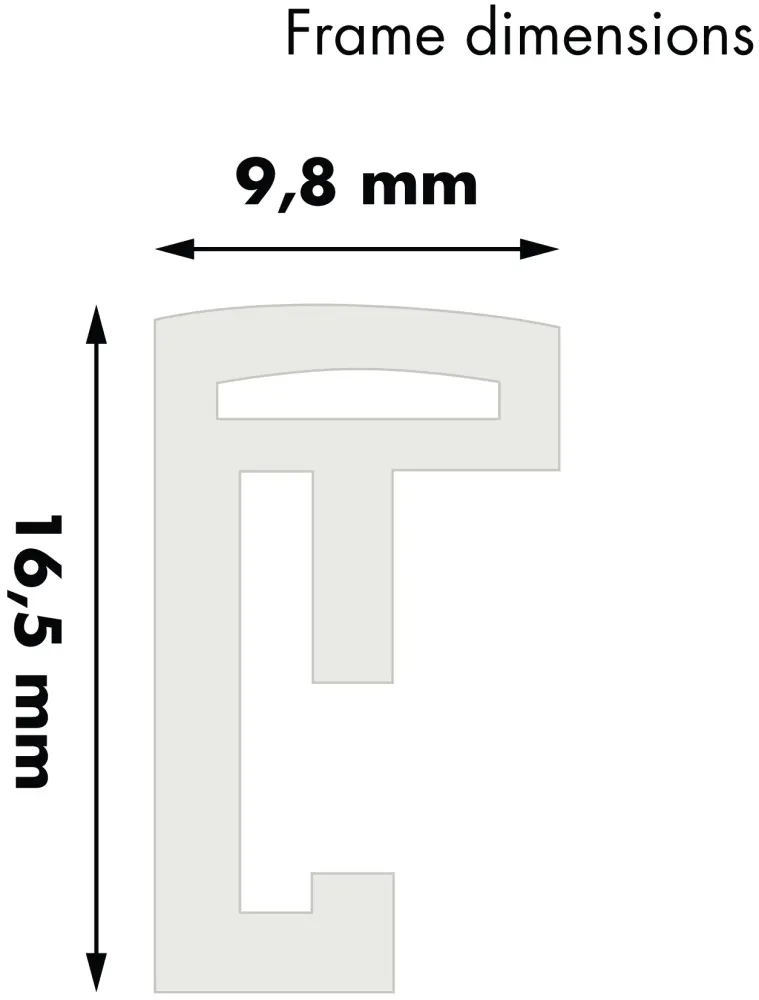 Moldura New Lifestyle Branco 50x70 cm - Passe-partout Branco 33x56 cm