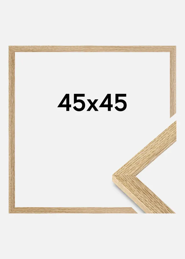 Moldura Selection Vidro acrílico Carvalho 45x45 cm