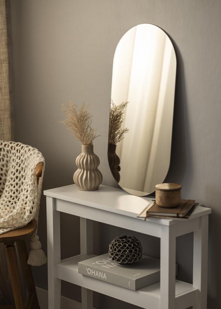 KAILA Espelho Oval Dfolha Bronze 35x70 cm