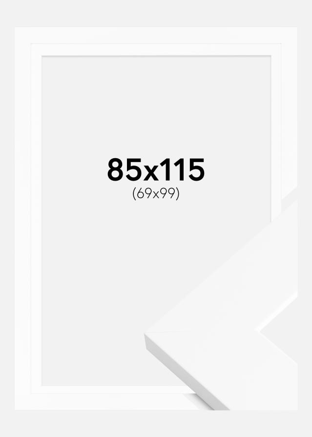 Härjedalen Branco 85x115 cm - Passe-partout Branco 70x100 cm