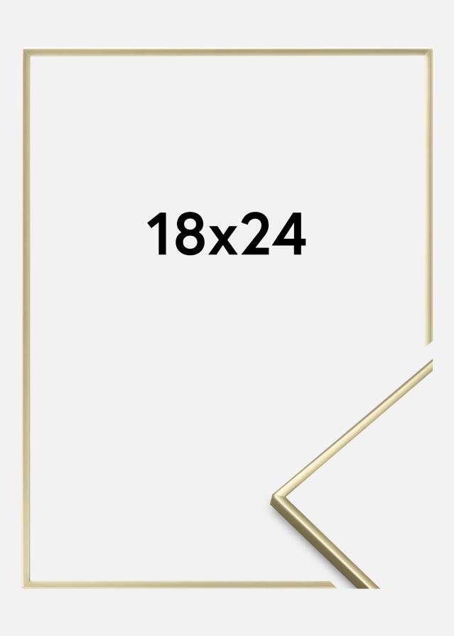 Moldura Lisa Metálico Dourado 18x24 cm