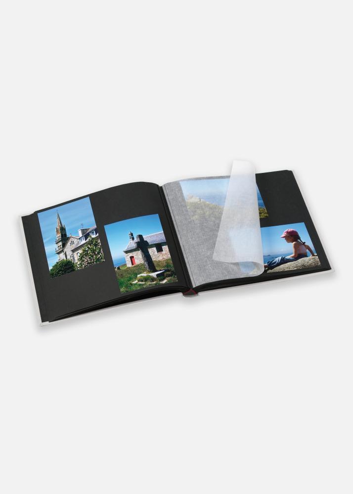 Álbum preto e branco preto - 26x25 cm (50 folhas pretas / 25 folhas)