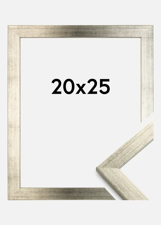 Moldura Stilren Vidro acrílico Prateado 20x25 cm