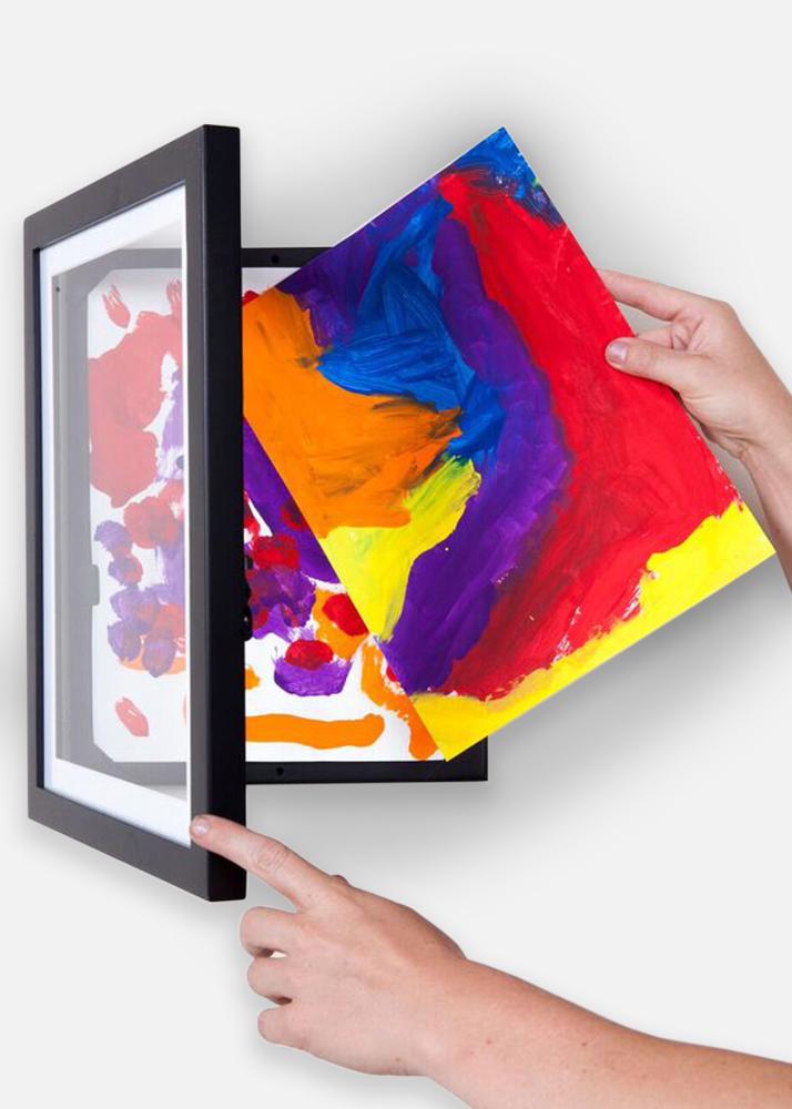 Moldura Little Davinci Moldura para desenhos A4 Preto