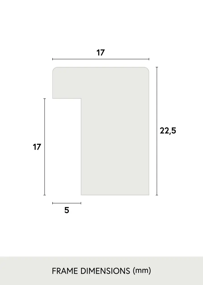 Moldura Grimsåker Carvalho 30x40 cm - Passe-partout Branco 21x29,7 cm (A4)