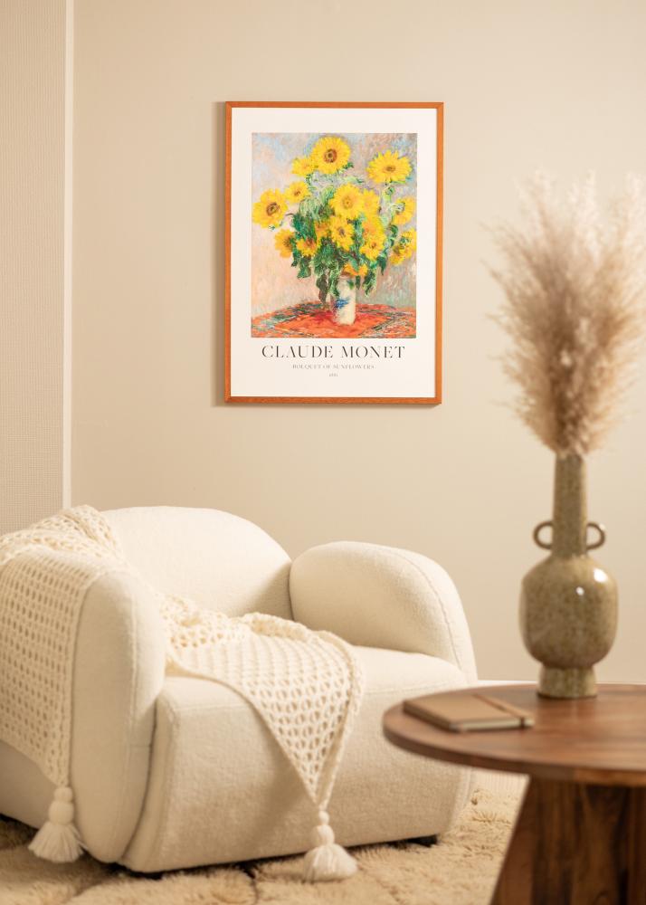 Moldura Ares Vidro acrílico Cereja 30x45 cm