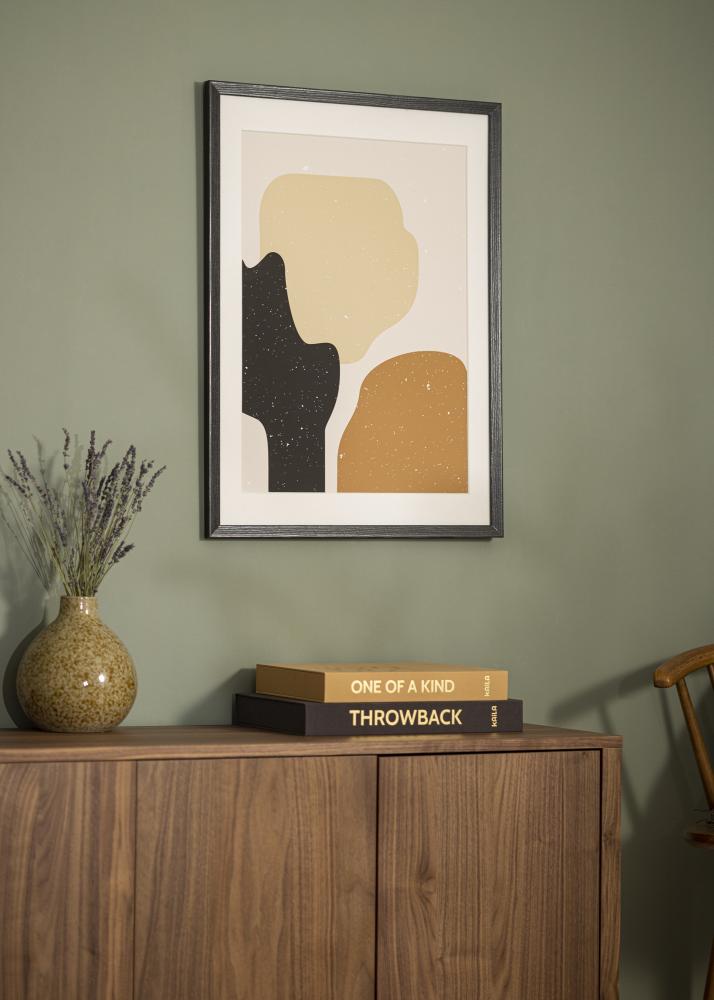 Moldura Fiorito Vidro acrílico Cinzento-escuro 50x70 cm