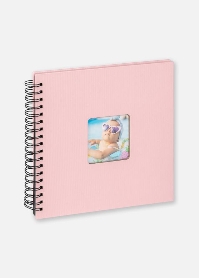 Fun Álbum de bebé Cor-de-rosa - 26x25 cm (40 Páginas pretas/20 folhas)