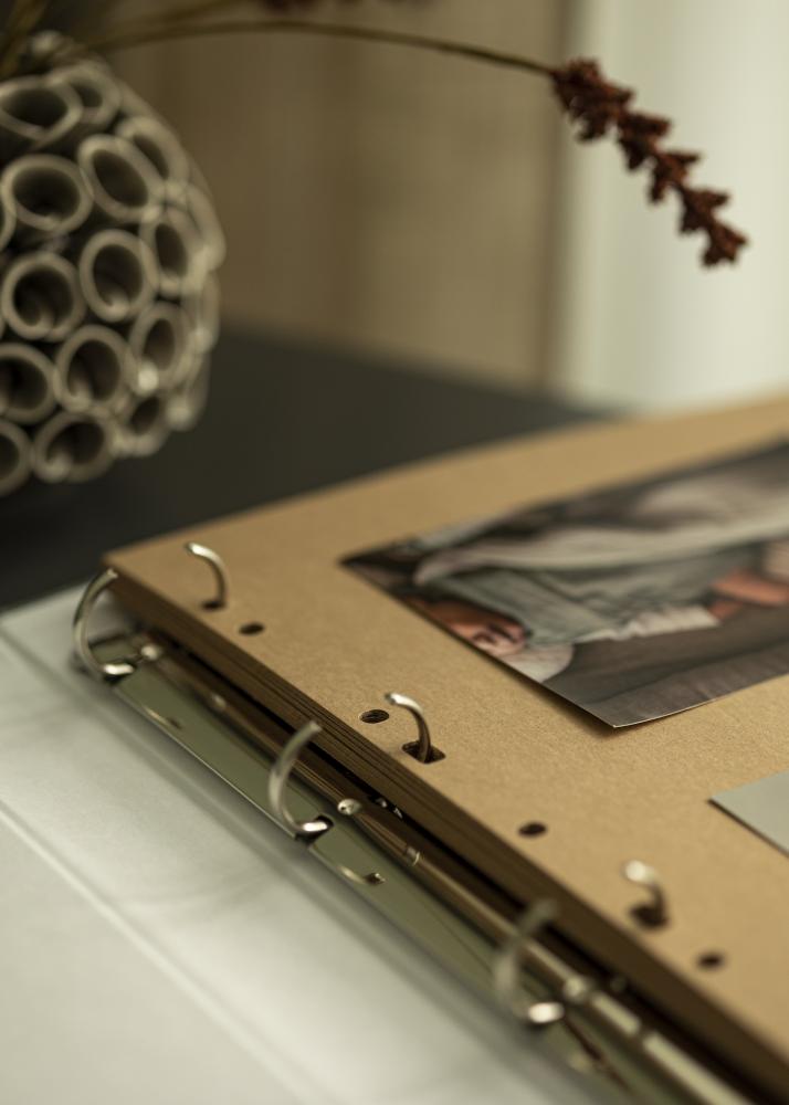 Folhas para álbuns Timesaver SA4 - 30 Folhas castanhas