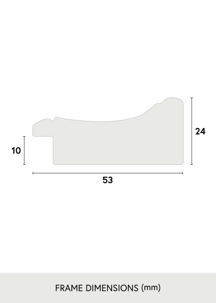 Moldura Roxen Dourado mosqueado - Tamanho personalizável