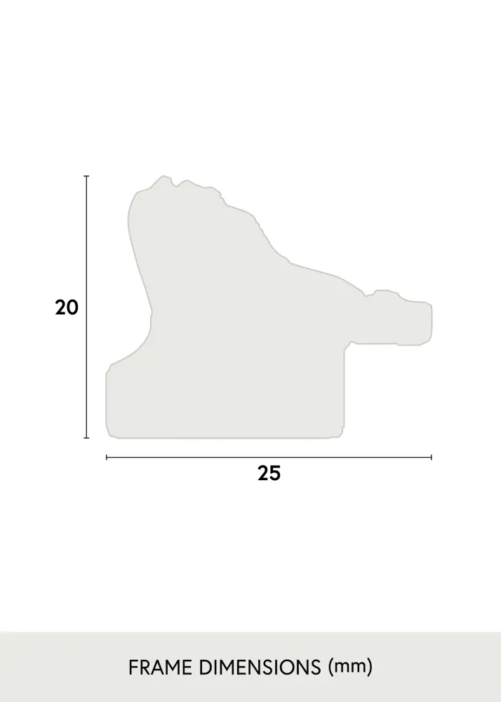 Moldura Abisko Dourado 30x40 cm - Passe-partout Branco 21x29,7 cm (A4)