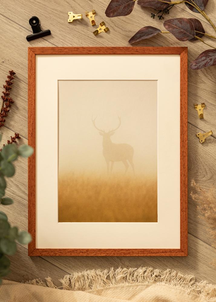 Moldura Ares Vidro acrílico Cereja 30x45 cm