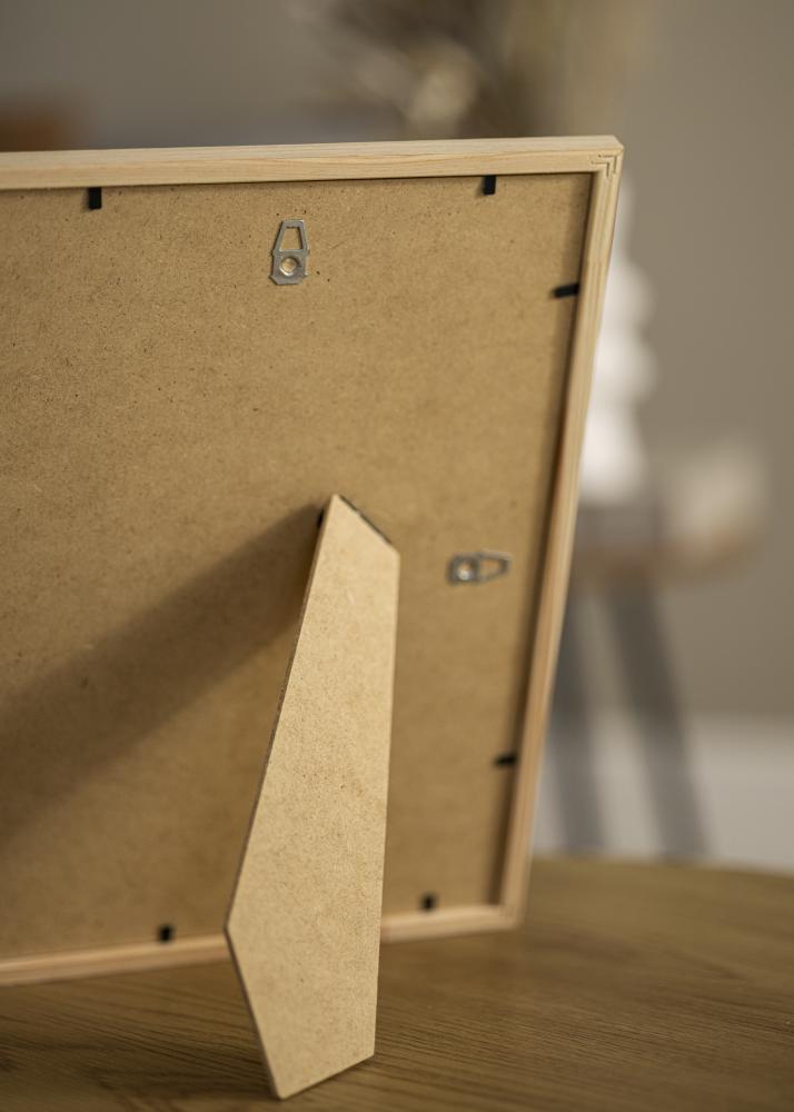 Moldura Edsbyn Carvalho 9x12 cm - Passe-partout Preto 6x9 cm