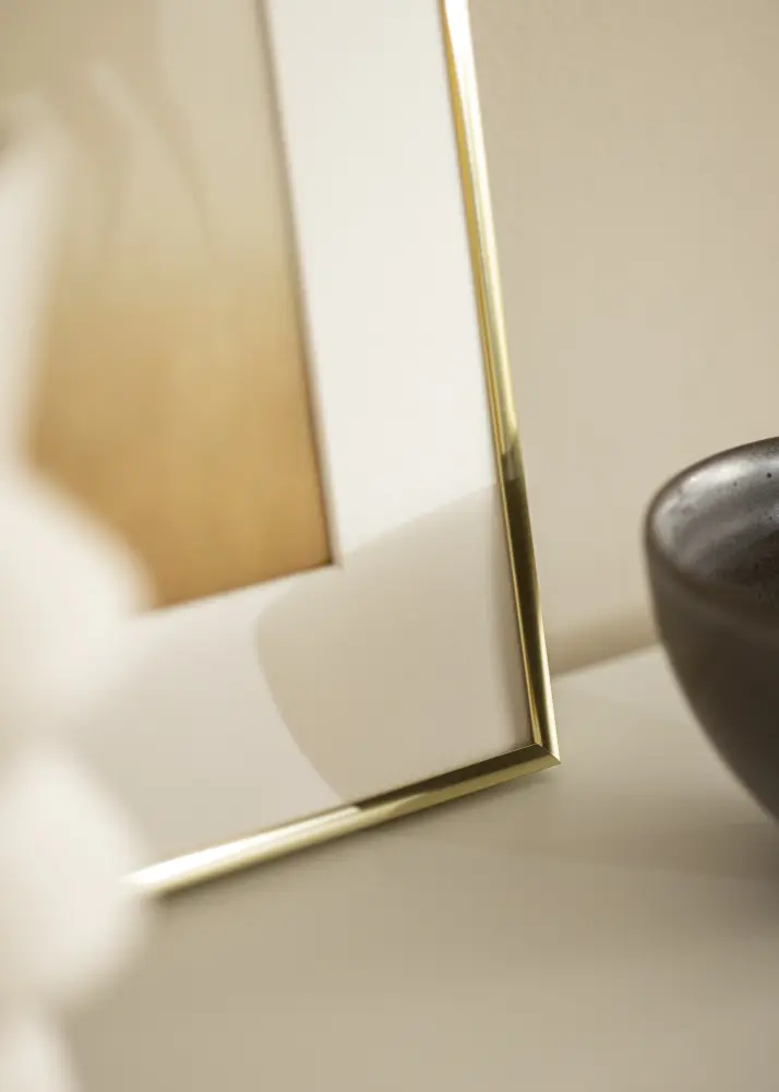 Moldura Visby Vidro acrílico Brilhante Dourado 61x91,5 cm