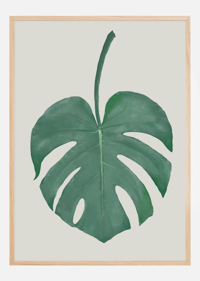 Monstera Aqua Póster