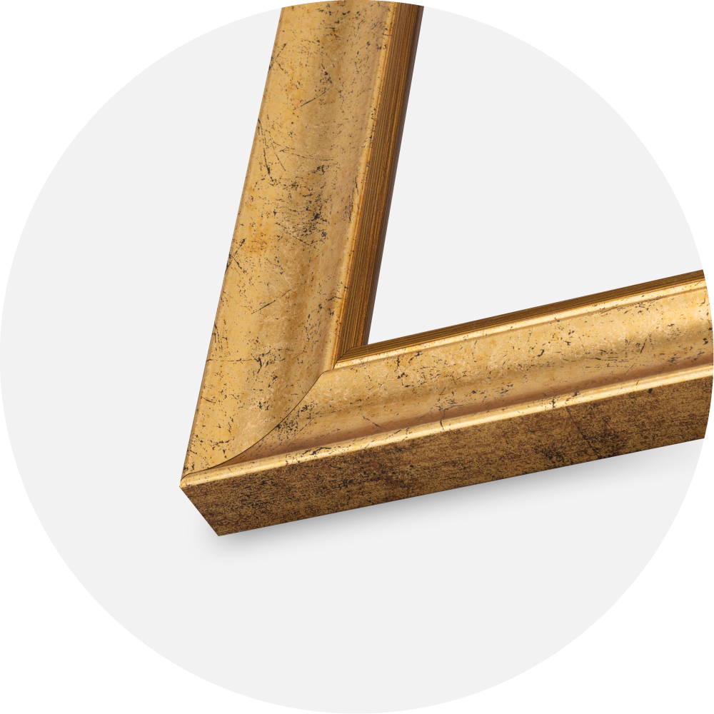 Moldura Conca Vidro acrílico Ouro 59,4x84 cm (A1)