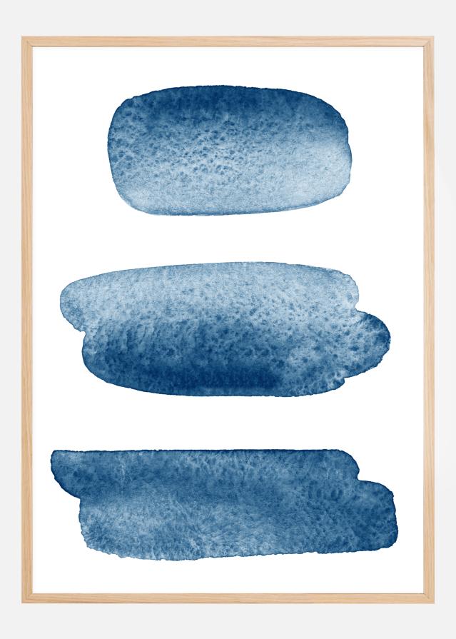 Cartaz de pontos azuis