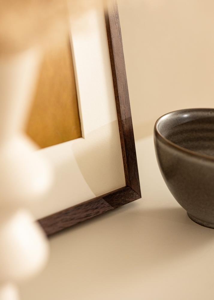 Moldura Ares Vidro acrílico Teca 20x30 cm