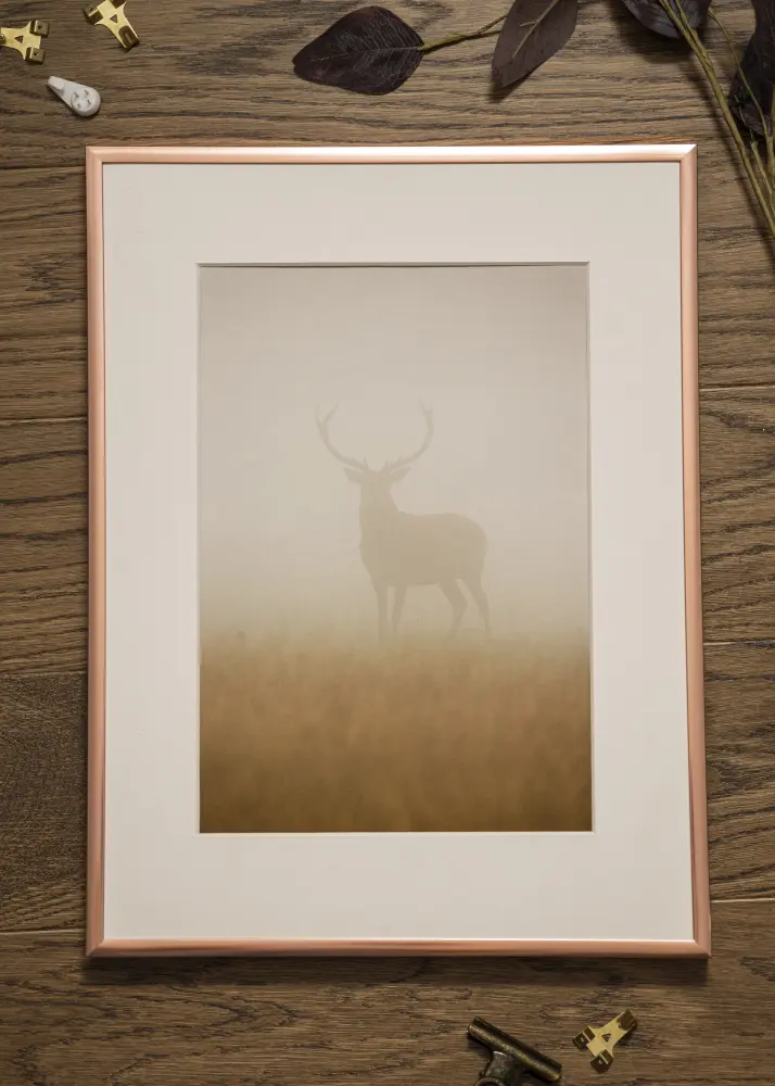 Moldura Póster Frame Aluminum Ouro rosado 18x24 cm