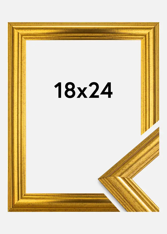 Moldura Västkusten Dourado 18x24 cm