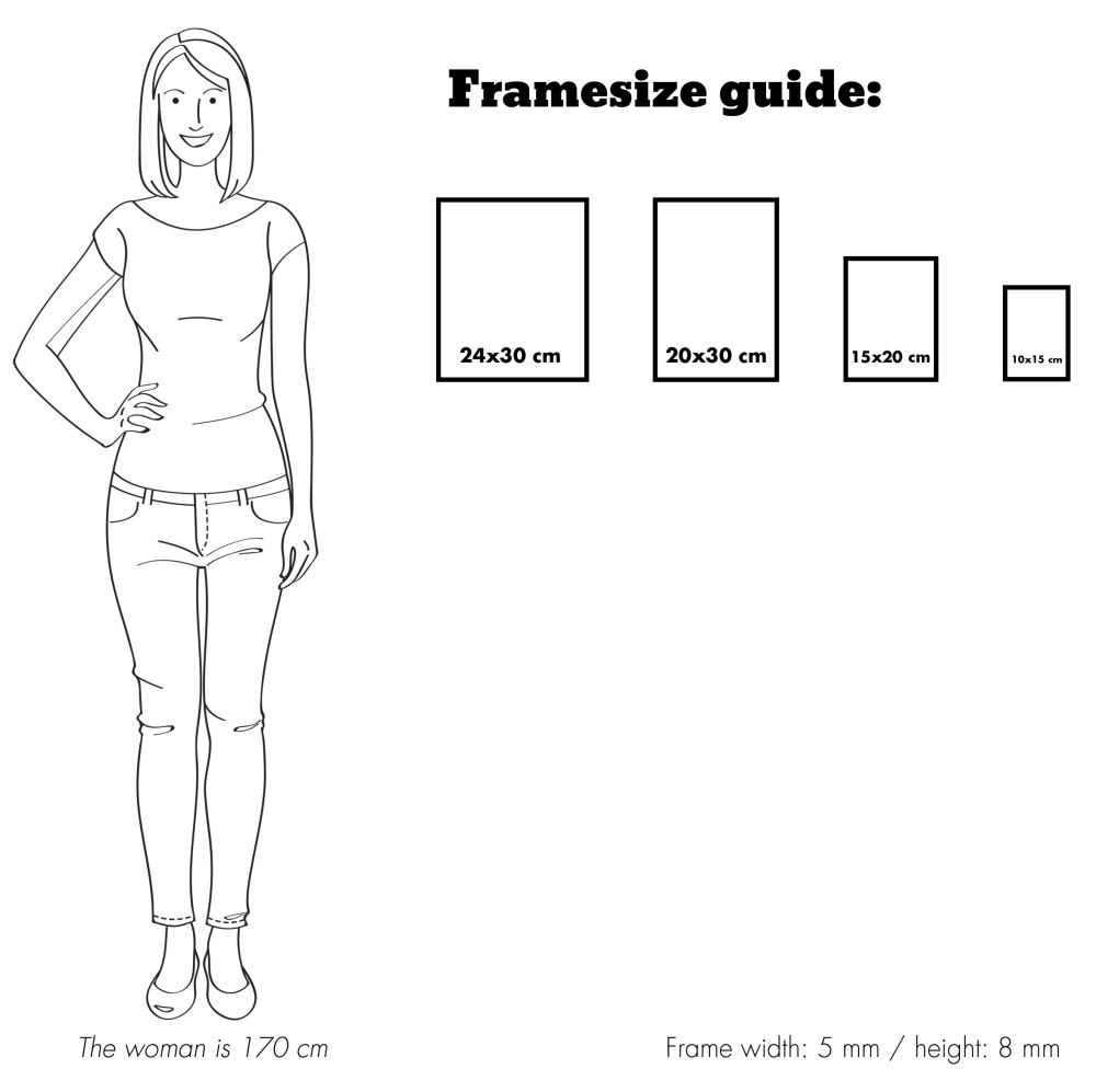 Moldura Rosen Metálico Dourado 15x20 cm