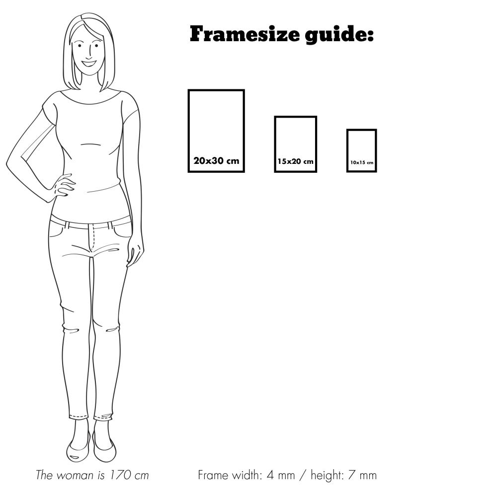 Moldura Lisa Metálico Dourado 20x30 cm