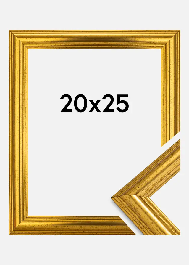 Moldura Västkusten Vidro acrílico Dourado 20x25 cm