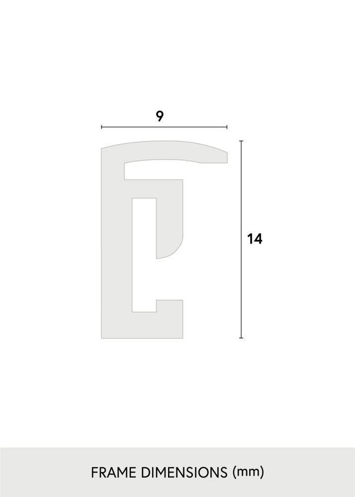 Moldura New Lifestyle Vidro acrílico Preto 15x15 cm