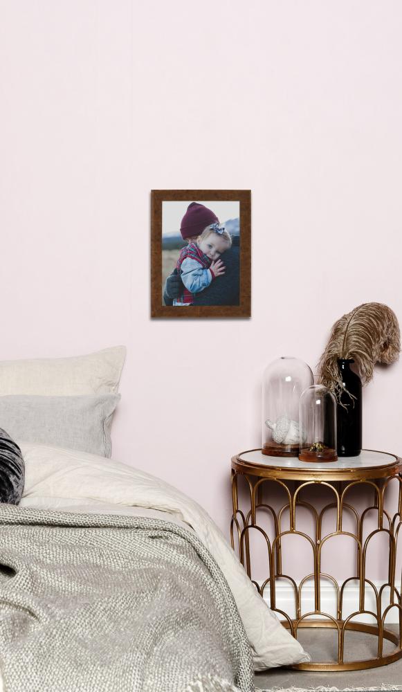 Moldura Ribe Ljusbrun Folha de madeira de urze - Tamanho personalizável