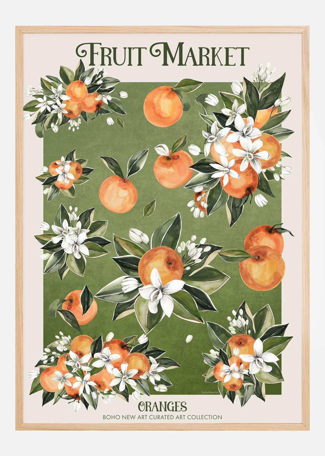 Product Image for Fruit Market - Boho Oranges Póster (30x40 cm)