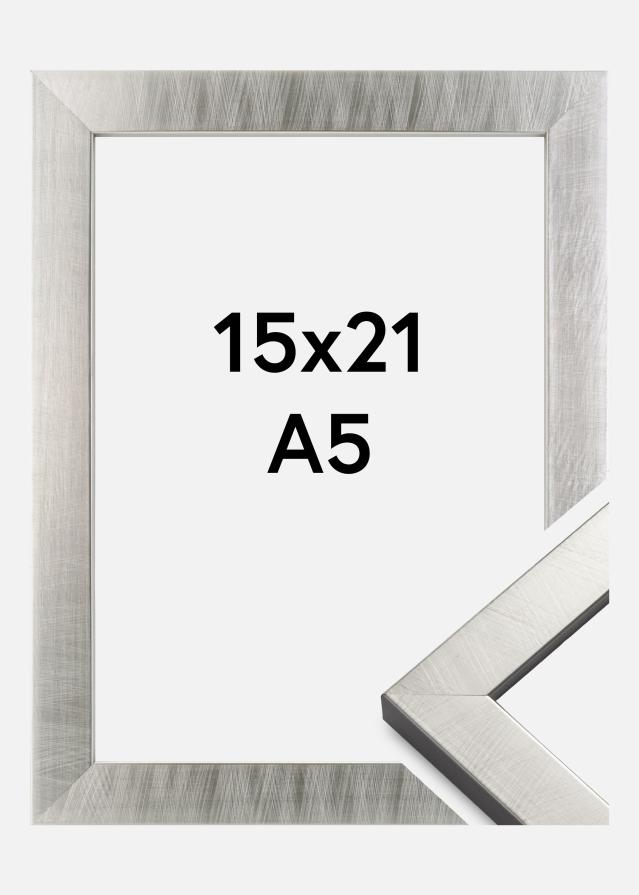 Moldura Uppsala Prateado 15x21 cm (A5)