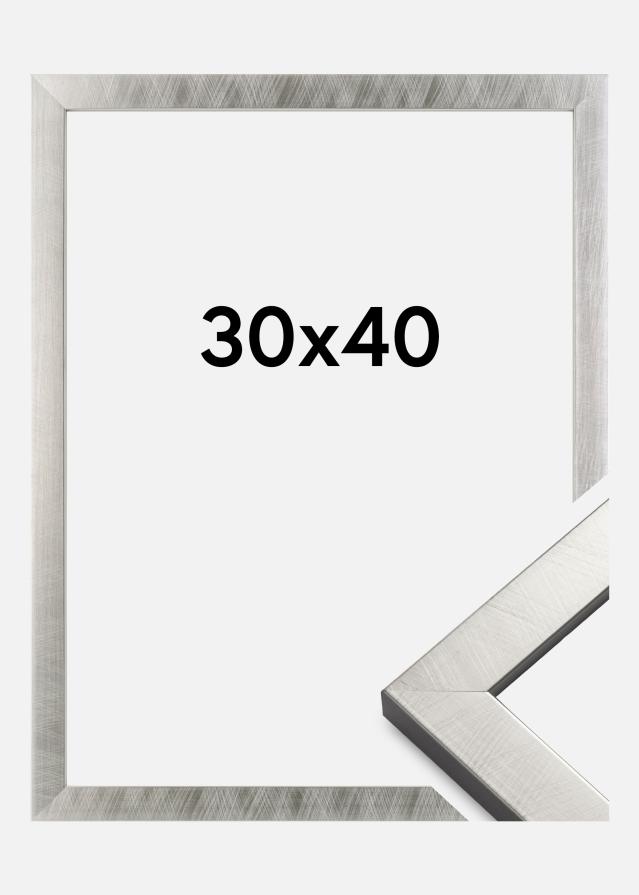 Moldura Uppsala Prateado 30x40 cm