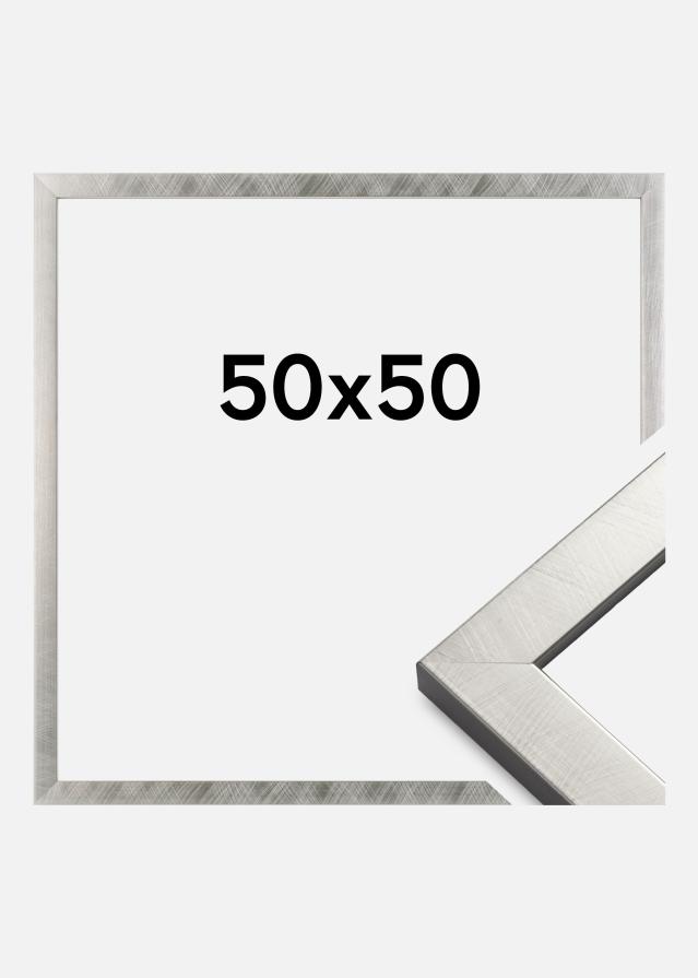 Moldura Uppsala Prateado 50x50 cm