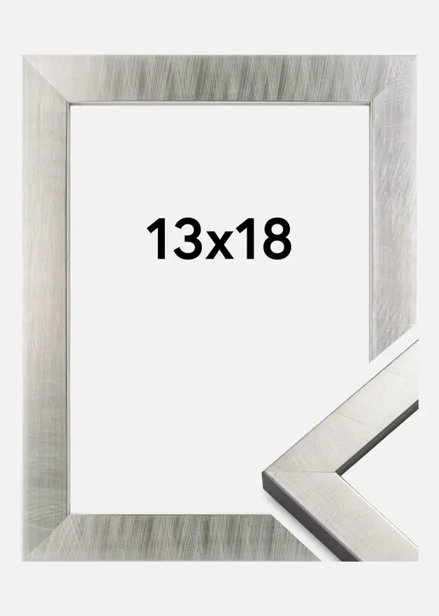 Moldura Uppsala Prateado 13x18 cm