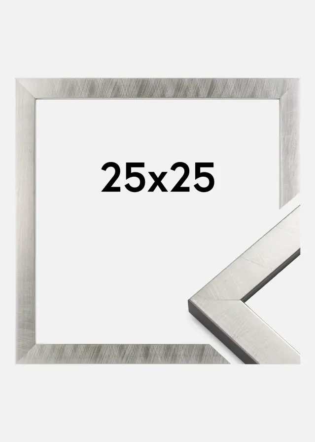 Moldura Uppsala Prateado 25x25 cm