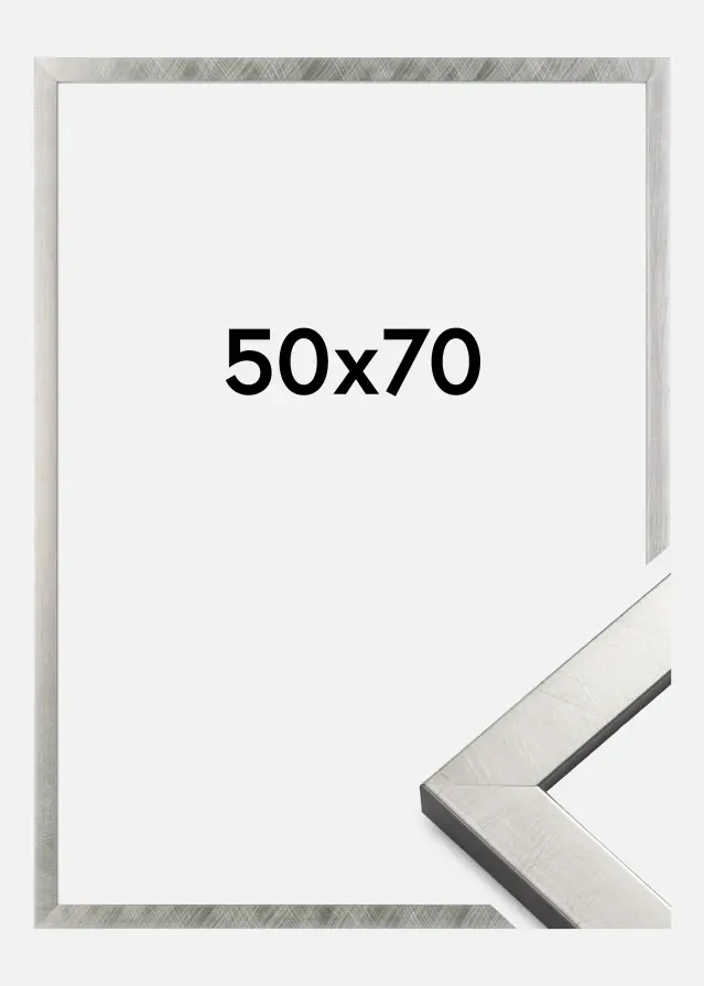 Moldura Uppsala Prateado 50x70 cm