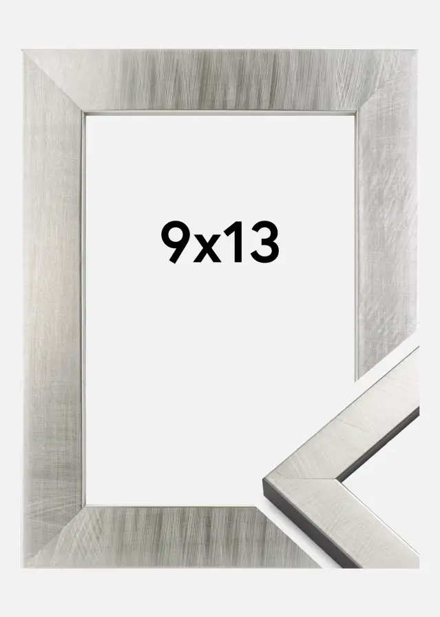 Moldura Uppsala Prateado 9x13 cm