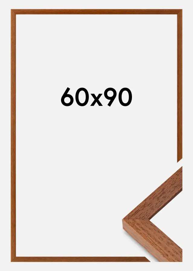 Moldura Hermes Vidro acrílico Faia 60x90 cm