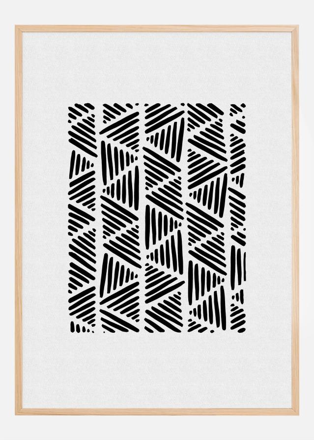 Black and White Abstract I Póster