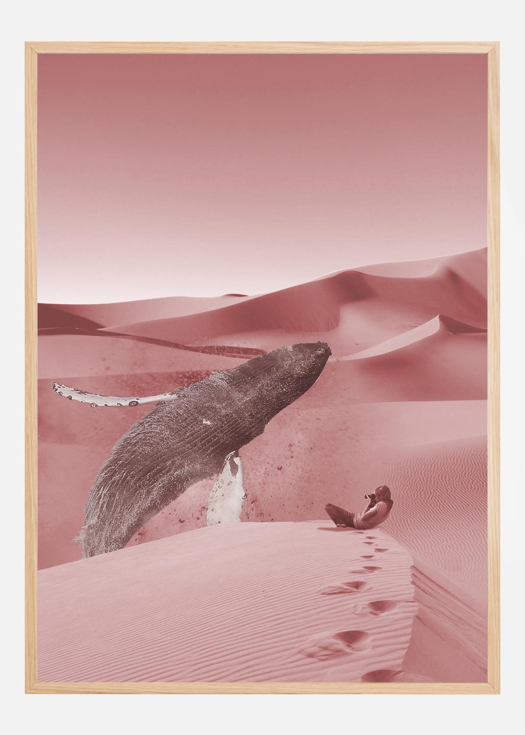 Product Image for Whale in a pink desert Póster (21x29.7 cm (A4))