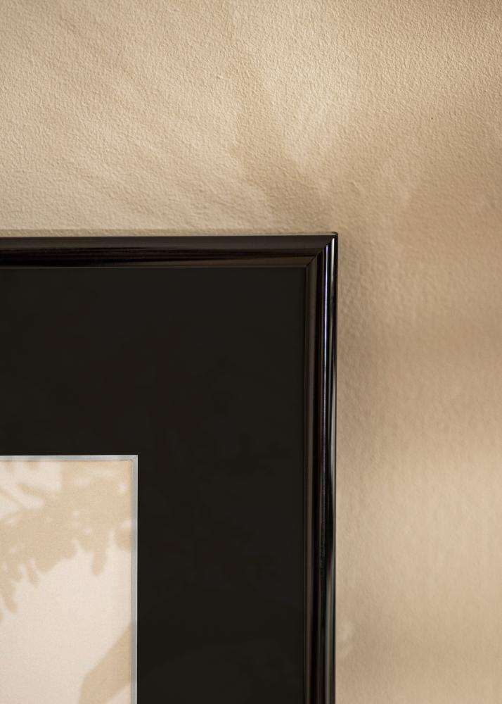 Moldura Victoria Preto 13x18 cm - Passe-partout Preto 3,5x5 inches