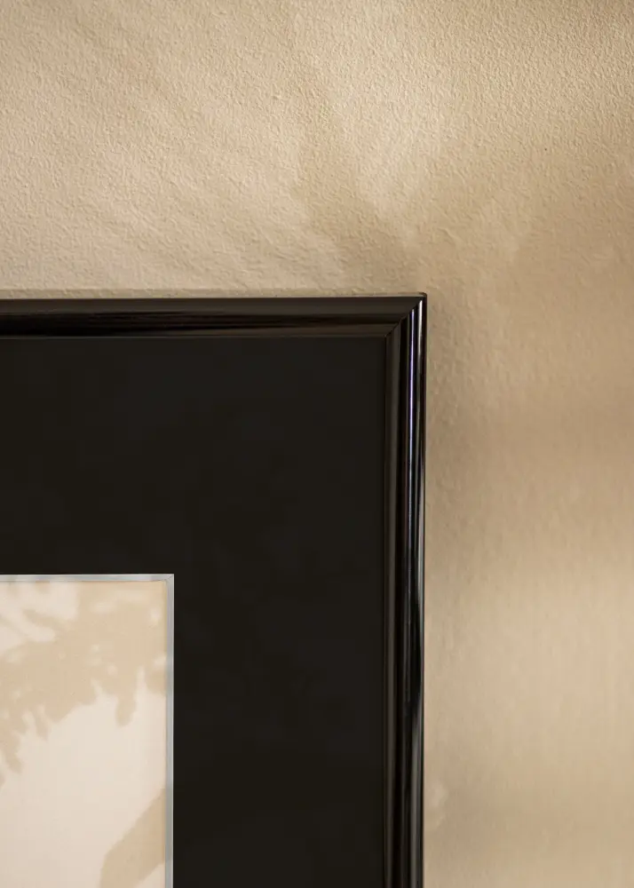 Moldura Victoria Preto 40x50 cm - Passe-partout Preto 28x35 cm