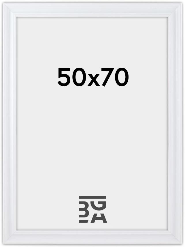 Moldura Charleston Branco 50x70 cm