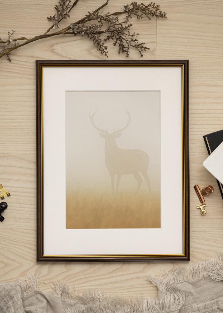 Moldura Classic Nogueira 21x29,7 cm (A4)