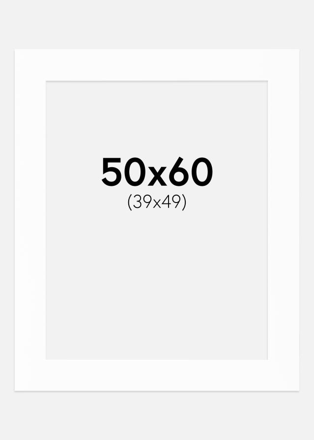 Passe-partout Canson Branco (Bordo interior branco) 50x60 cm (39x49)