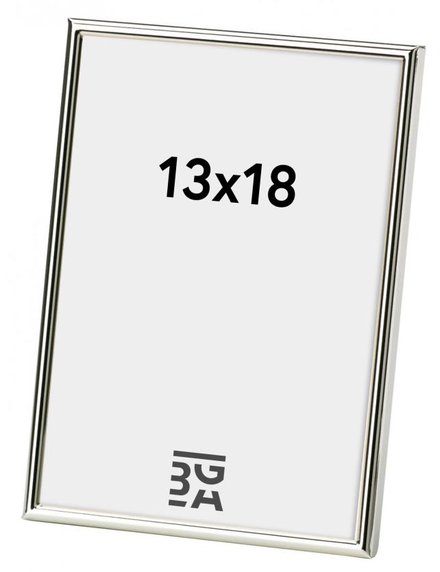 Moldura Chloe Brilhante Prateado 13x18 cm