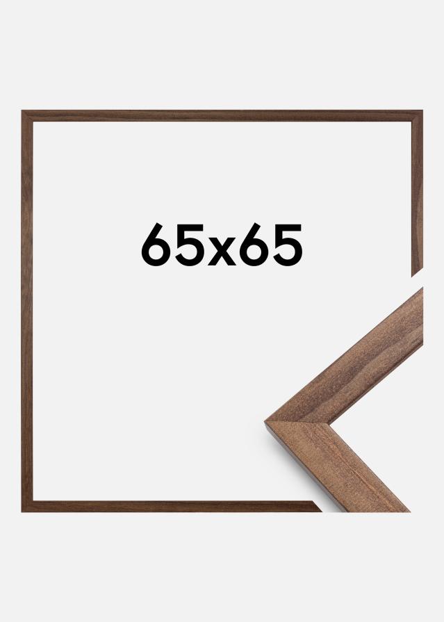 Moldura Stilren Vidro acrílico Nogueira 65x65 cm