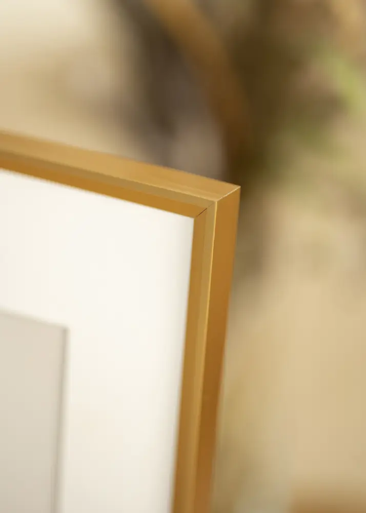 Moldura Desire Dourado 40x50 cm - Passe-partout Branco 28x35 cm