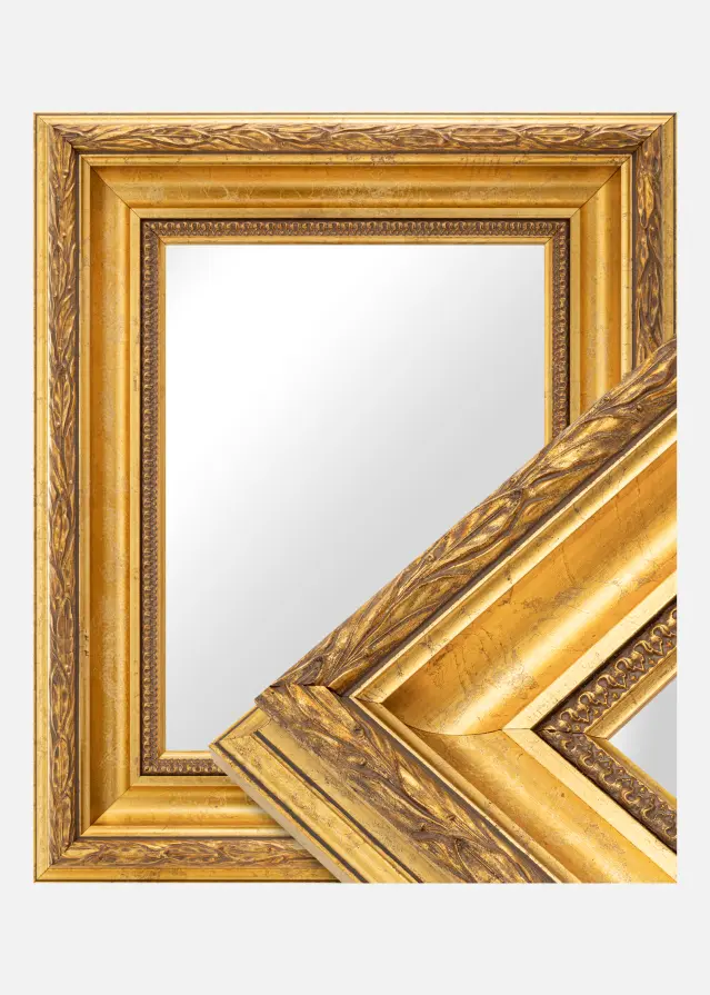Espelho Egypt Ornament Gold - Tamanho personalizável