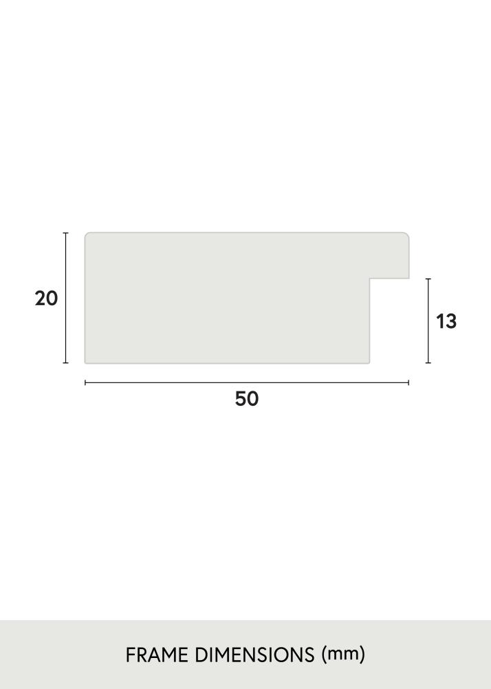 Moldura Pembrokeshire Vidro acrílico Carvalho 21x29,7 cm (A4)